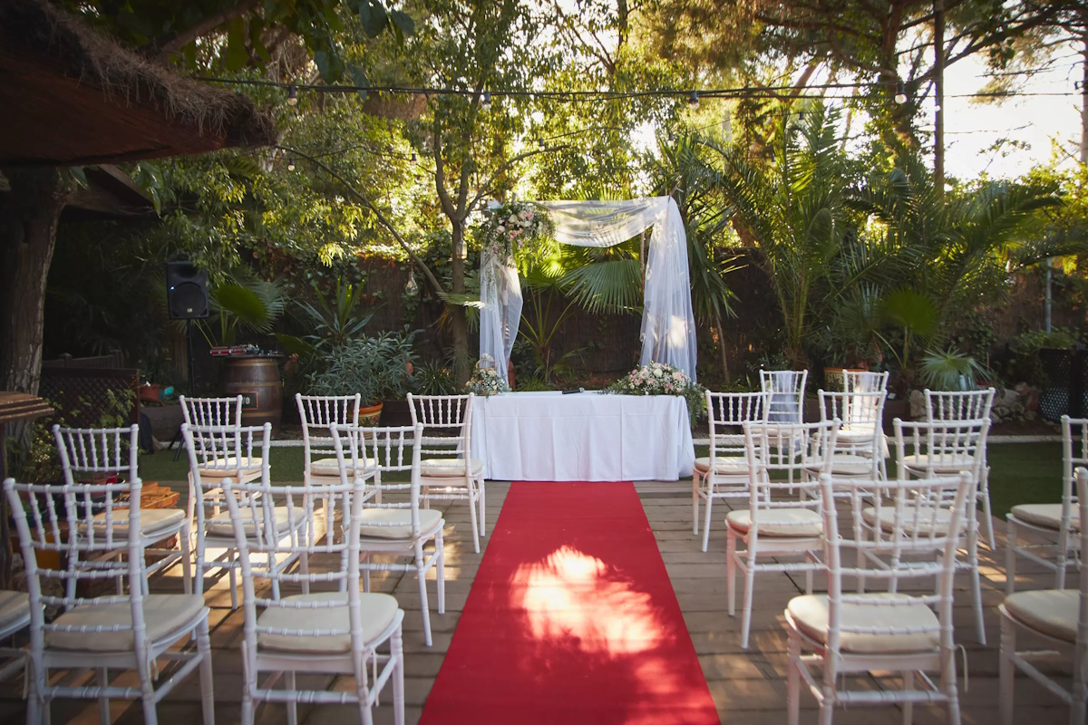 Salón decorado para bodas en Salou
